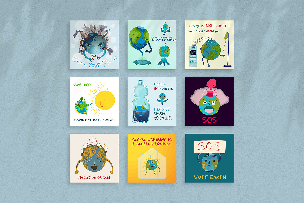 In Eco Love with Earth. Vector set, an Education Illustration by Shusha Guna Art (Photo 7 of 14)