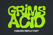 Grims Acid - Liquid Display Font, a Handwritten Font by figuree studio (Thumbnail 1 of 7)