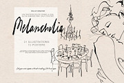 Melancholia - Minimalist Line Art, an Object Illustration by Purple (Thumbnail 3 of 10)
