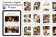 Wedding mood board template, a Stationery Template by EvaTemplates (Thumbnail 1 of 10)