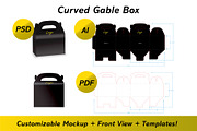 Gable Box Mockup + Template, a Packaging Mockup by Korner (Thumbnail 6 of 12)