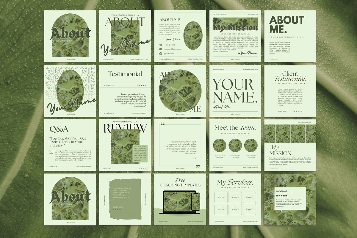 Matcha Green Branding Kit, a Social Media Template by The Flossy Finch (Photo 16 of 18)