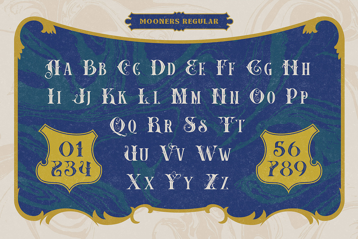 Mooners - Victorian Typeface, a Serif Font by Burntilldead (Photo 5 of 11)