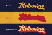 The Buntank - Retro Script, a Script Font by Arterfak Project (Thumbnail 6 of 14)