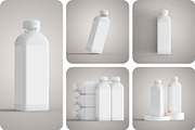 Square Juice Bottle Mockup - 5 PSD, a Packaging Mockup by Muhazdinata (Thumbnail 7 of 7)