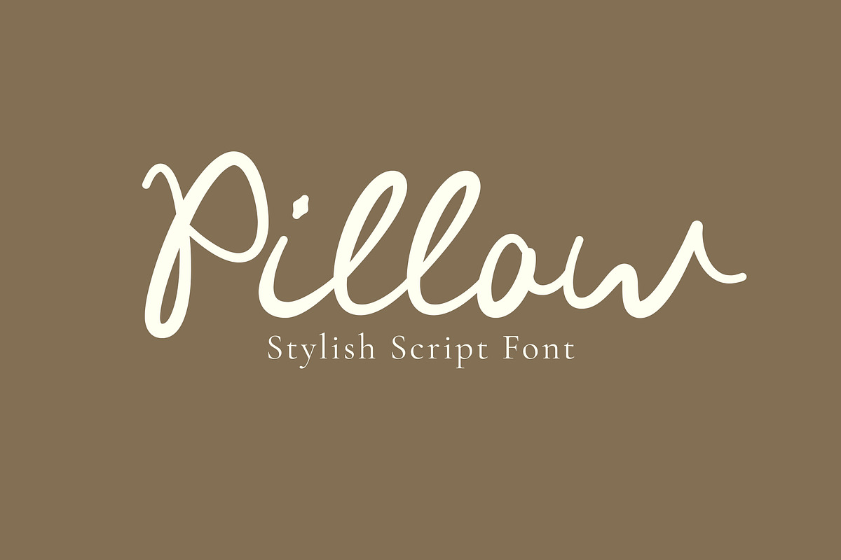 Pillow Script | A Modern Font Family, a Script Font by Fontcastle (Photo 1 of 7)