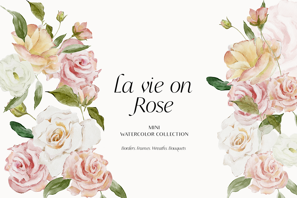 Watercolor Roses Collection, an Illustration by Grace Noboa Illustrations (Photo 1 of 8)