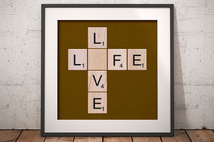 Vintage Scrabble Tiles - 100 Items