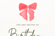 Whimsical Baby Pink Ribbon Clipart, a Decorative Illustration by Oleksandra Illustrates (Thumbnail 11 of 14)