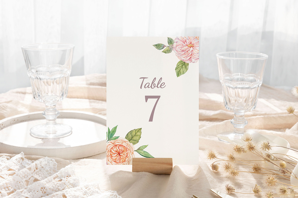 Beryl - Wedding Invitation Suite, an Invitation Template by CinderHeart Designs (Photo 3 of 10)