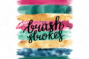 Summer Brush Strokes, an Object Graphic by Phantasia Design (Thumbnail 1 of 2)