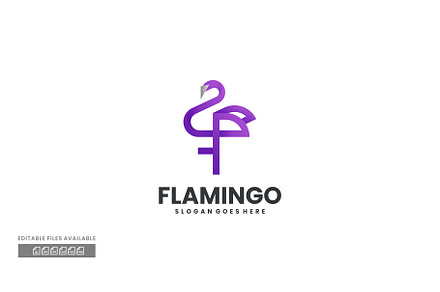 Flamingo Gradient Colorful Logo