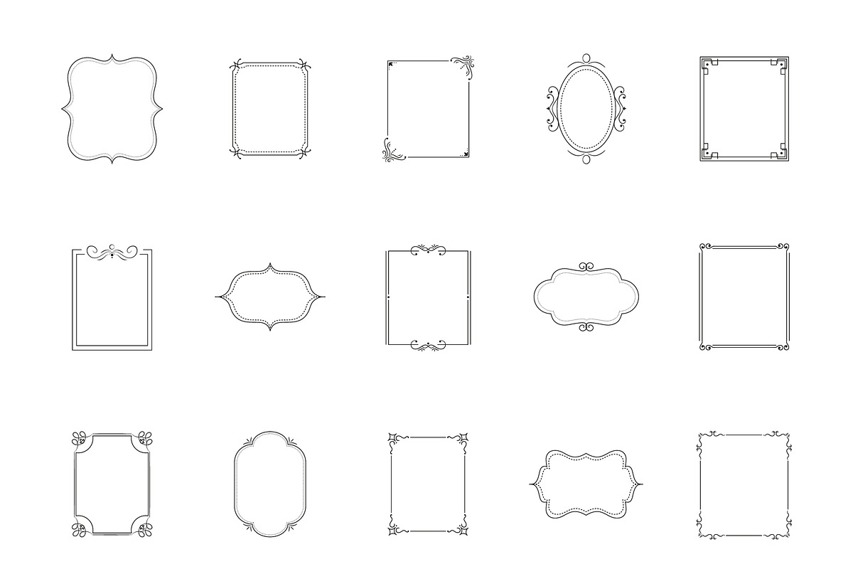 Decorative Frame Border Set, a Templates & Theme by studiogstock