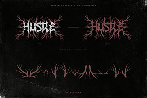 False Crown Death Metal Font