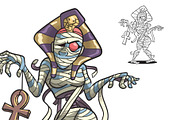 Walking Mummy, an Illustration by Cartoon Shop (Thumbnail 4 of 6)