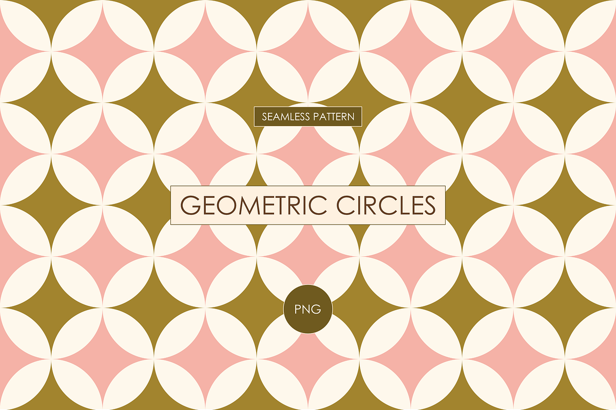Geometric Circles Seamless Pattern, a Pattern Graphic by HonestiesPrintS (Photo 1 of 3)