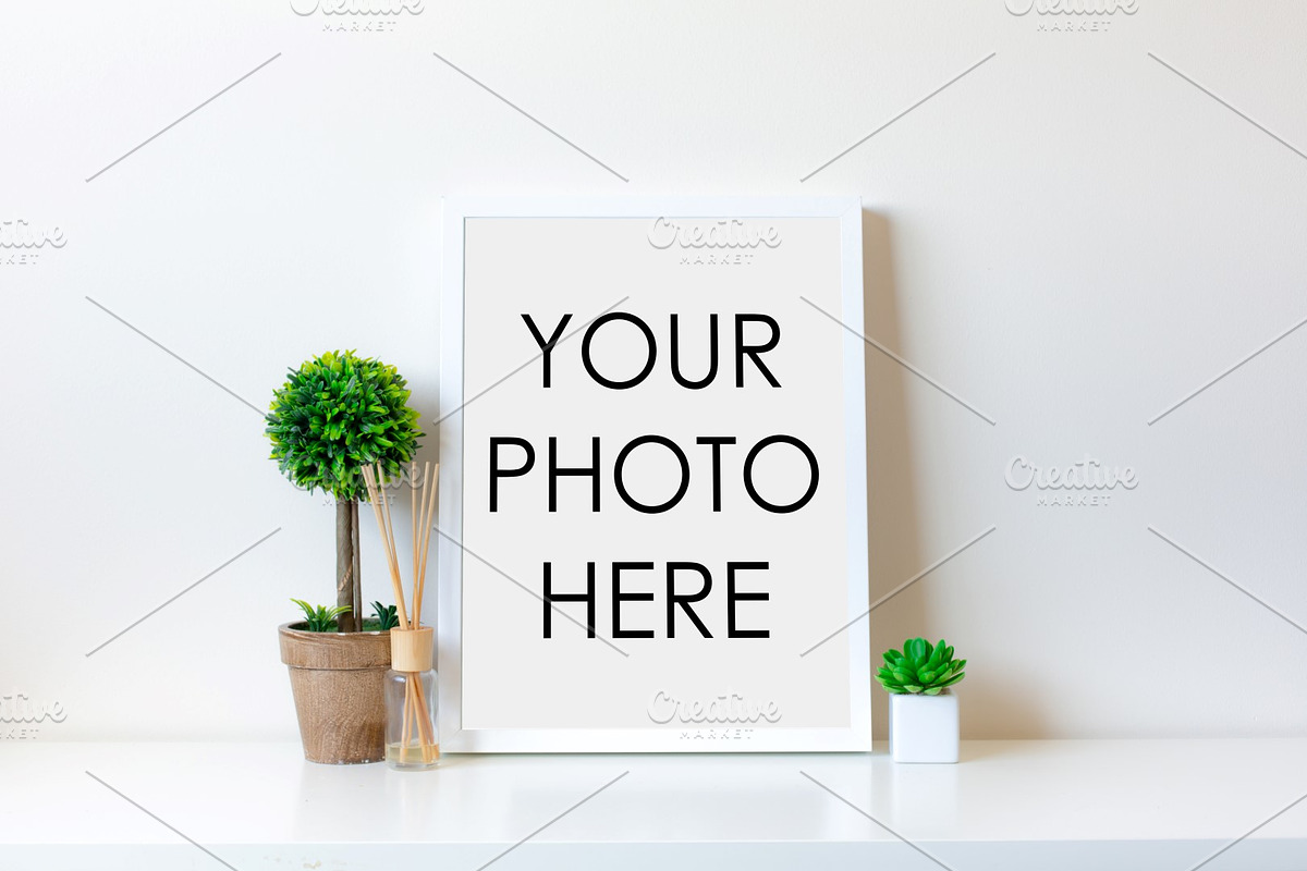 10 Minimalist White Mockup Frames, a Packaging Mockup by F R A M E D // SUPPLY CO. (Photo 2 of 11)