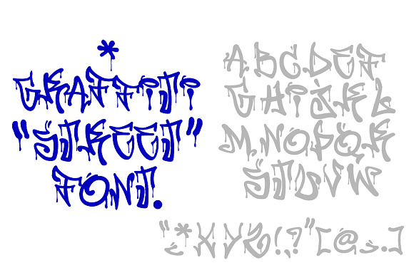 California Hip Hop Graffiti Font preview 3