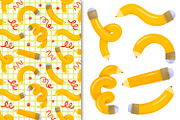Bent Yellow Pencils Back to School, an Object Graphic by the_myro (Thumbnail 3 of 3)