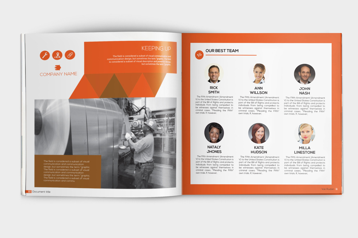 Indesign Red Theme Square Brochure, a Brochure Template by RudanStudio (Photo 9 of 13)