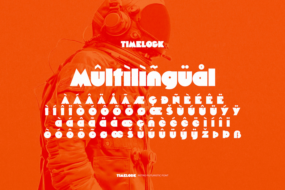 Timelock - Retro Futuristic Font, a Symbol Font by ikiiko (Photo 7 of 7)
