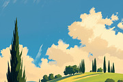 36 Italy-Themed Illustrations, a Background Graphic by h.utomo (Thumbnail 24 of 36)