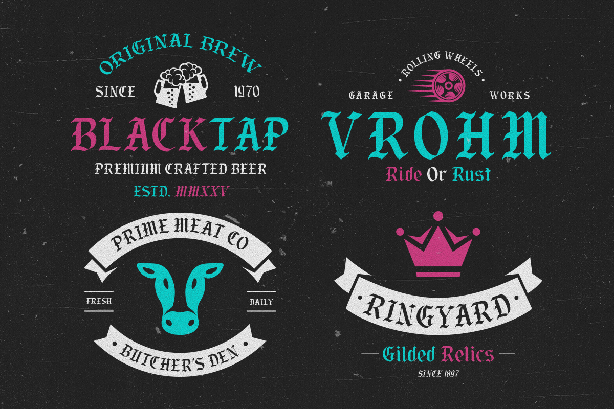 Los Reyes – Bold Gothic Blackletter, a Blackletter Font by roomspace creative lab (Photo 7 of 10)