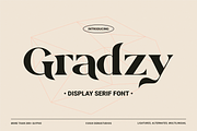 Gradzy | Display Serif Font, a Serif Font by Denustudios (Thumbnail 1 of 13)