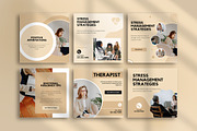 Therapist Instagram Templates, a Marketing Template by Snapybiz (Thumbnail 5 of 10)