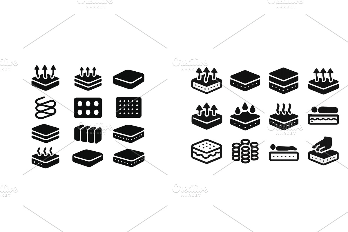 Icons representing various cooking, a Food Illustration by ZinetroN