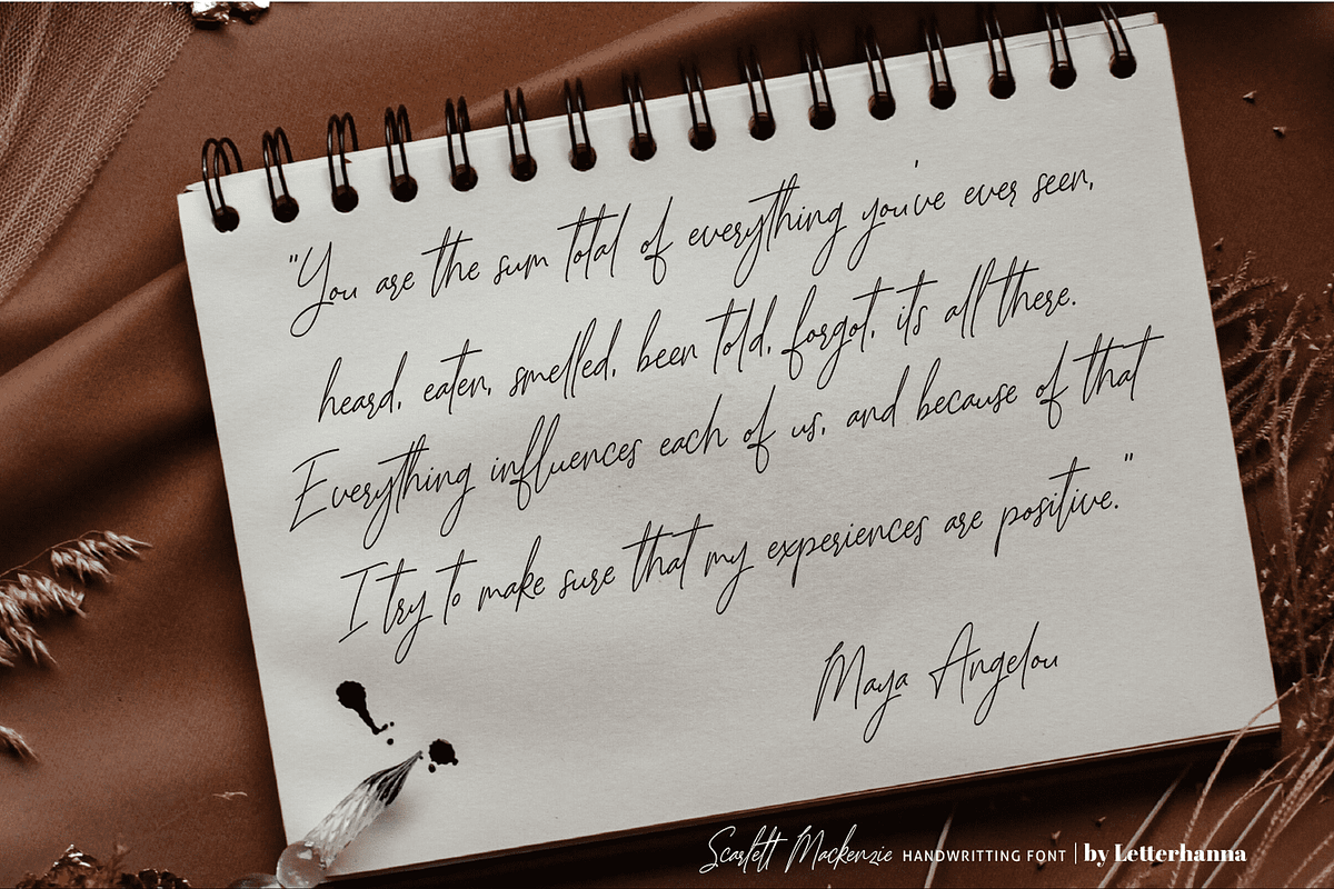 Scarlett Mackenzie Handwriting Font, a Handwritten Font by Letterhanna Studio (Photo 10 of 20)