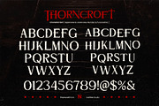 Thorncroft - Serif Grunge Horror, a Serif Font by Inviline.co (Thumbnail 3 of 15)