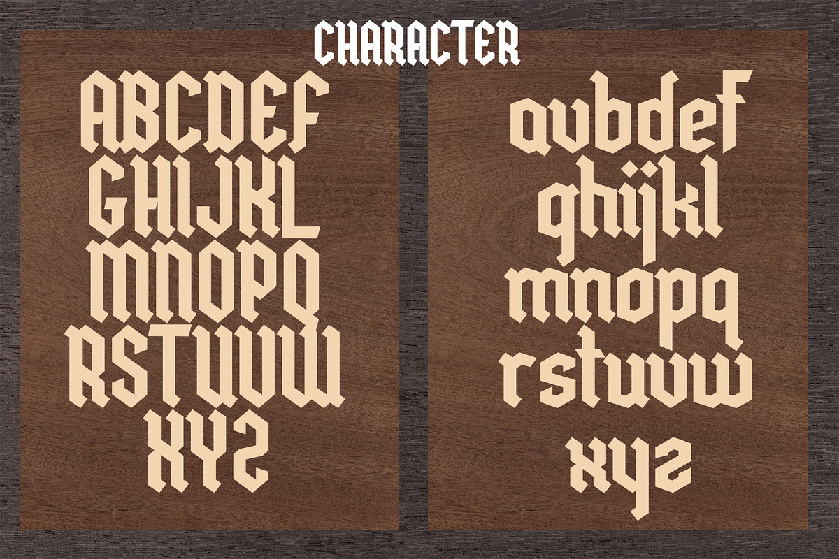 Halkind Blackletter Font, a Blackletter Font by Canden Meutuah (Photo 5 of 8)