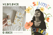 Wildflower garden retro flowers, a Decorative Illustration by Yuliya Derbisheva (Thumbnail 2 of 12)