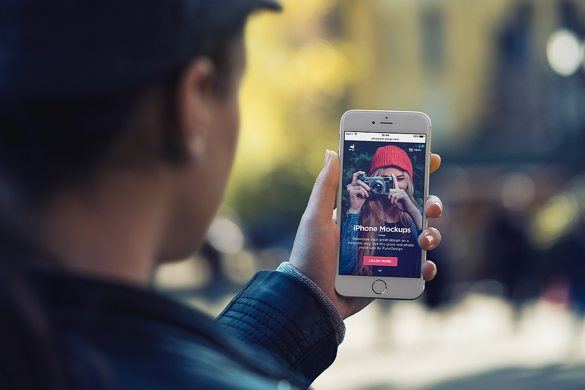 iPhone Mock-Ups, an iPhone Mockup by PuneDesign (Photo 5 of 10)
