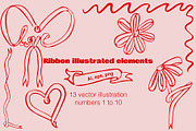 Ribbon bundle vector illustrations, an Object Graphic by MayBay Studio (Thumbnail 1 of 4)