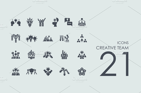 21 Creative Team Icons