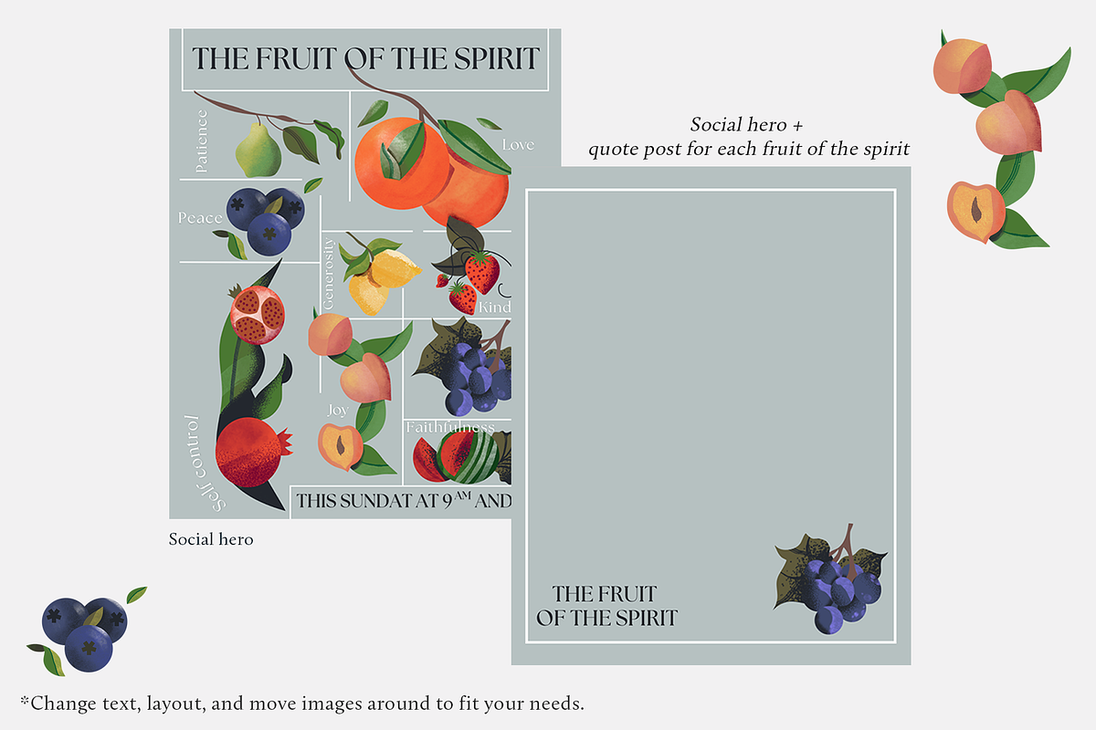 Fruit of the Spirit Template, a Presentation Template by The Trough Co. (Photo 5 of 5)