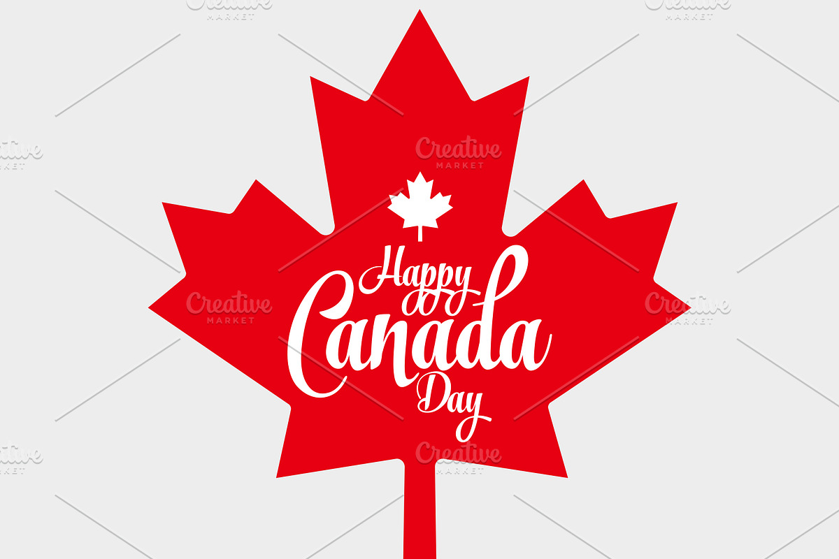 Canada Day Greeting Card Vector Pack, a Background Graphic by Bordo (Photo 4 of 6)