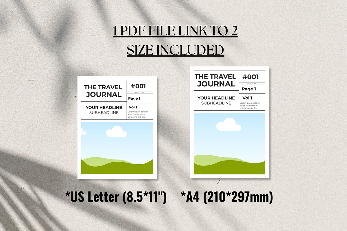 Editable Magazine Template preview 3