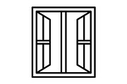 Window Line Icon, an Outline Icon by Pexelpy (Thumbnail 1 of 2)