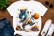 Halloween ghost student Clipart, a Seasonal Illustration by CreationArt (Thumbnail 4 of 7)