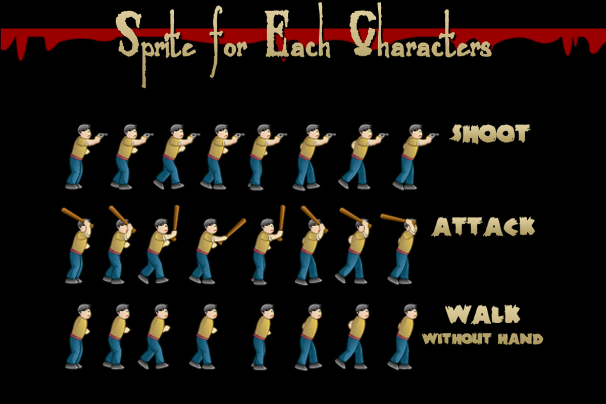 Zombie Escape Game Assets, an Illustration by erkoudesign (Photo 12 of 16)