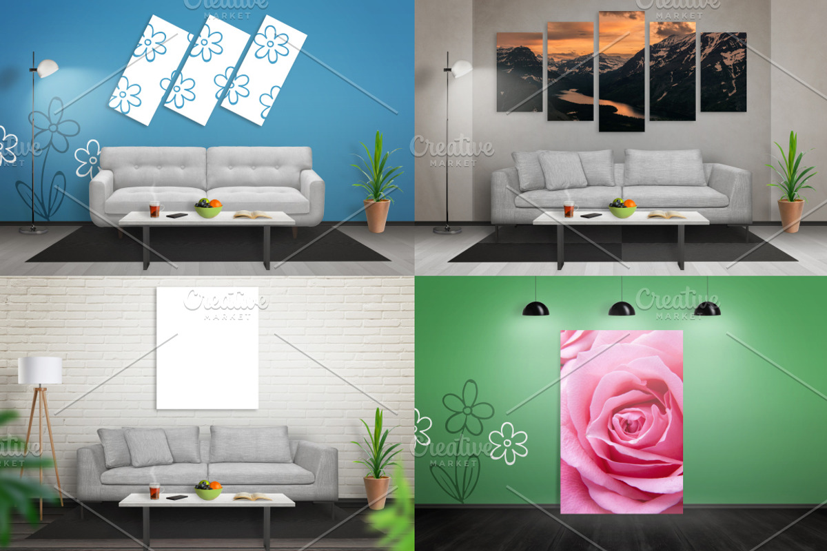 Art Canvas Mockup Scene Creator, a Product Mockup by RSplaneta (Photo 4 of 4)