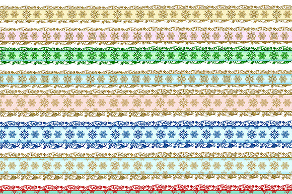 Winter snow scrapbook clipart lace preview 2