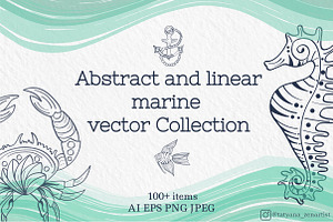 Abstract linear Ocean clipart