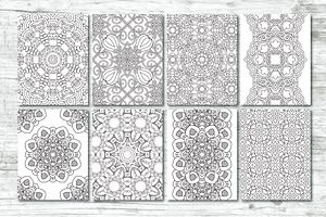 50 Geometric Coloring Pages