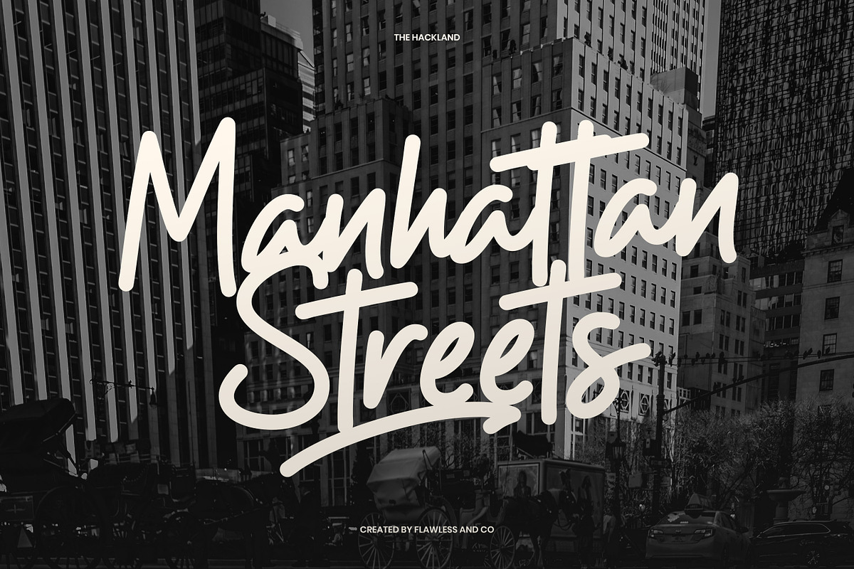 The Hackland - Handwritten Marker Fo, a Handwritten Font by Flawless And Co (Photo 2 of 10)
