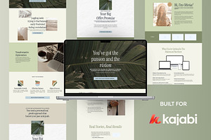 Aurora Kajabi Sales Page Template, a Landing Page Template by Odd Creatives