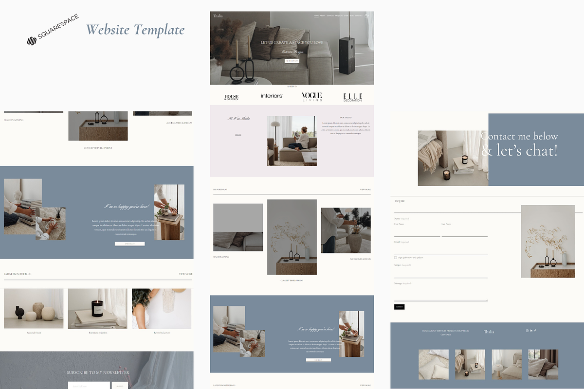 Thalia Squarespace 7.1 Template, a Squarespace Template by Beliveart Studio (Photo 2 of 4)